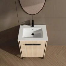 30 Inch Bathroom Vanity Base With Basin, Storage Cabinet With Doors, Engineered Wood,Christmas