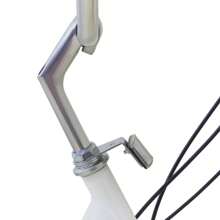 YUNRUX 26-calowy trójkołowy rower dla dorosłych, 6-biegowy rower dla seniorów z koszykiem na zakupy, biały