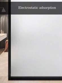 1 Piece Matte Texture Static Anti-Peeping Privacy Window Sticker For Office, Toilet, Bathroom - Multicolor - View 9