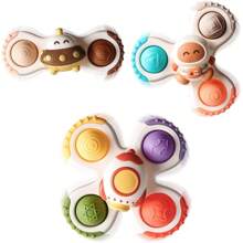 Pop Suction Cup Spinner 3 Pcs Toys For 1 Year Old Boys