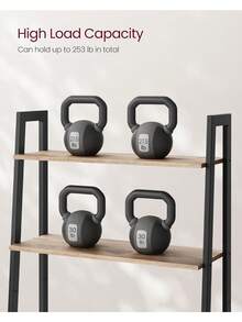 Garage Integrated Storage Racks - Camel Brown + Black - View 5