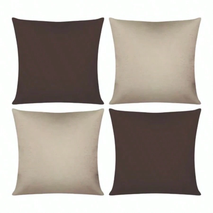 Kit 04 Capas De Almofada 40X40 Lisa Com Zíper - Avela e Tacabo - Visão 1