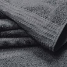 Ultra Soft 8-Piece Towel Set -% Ring Spun Cotton, 2 Oversized Bath Towels 27x54, 2 Hand Towels 16x28, 4 Wash Cloths 13x13 - Daily Use, Hotel & Spa - Olive Green, Luxury Towel Set - 炭灰色 - 查看 3