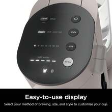 Cafetera de una sola servidor, compatible con cápsulas K-K-Pod, espumador de leche integrado, 6 onzas Taza a 24 onzas Tamaños de taza de viaje, negro - Piedra - Ver 7