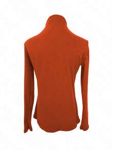 Dickes, thermisch gefüttertes Rollkragen-Unterhemd für Frauen, Herbst/Winter 2024 neue deutsche Fleece-Patchwork-Fischgrätmuster Mode Warm Base Layer Top