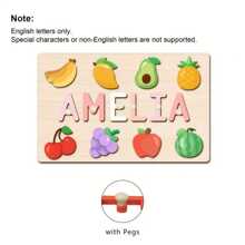 Customized Personalized Name Puzzle Board, Christmas Gift, Name Puzzle, First Birthday Gift, Unique Name Puzzle Board, Baby Boy Or Girl Early Education Toy, 3D Letter Puzzle Toy, Customized Baby Name