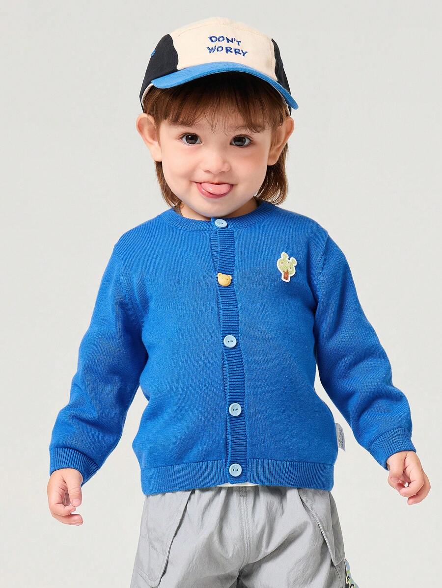 Balabala 男婴轻便开衫、春季针织衫 - 中國藍 - 查看 1