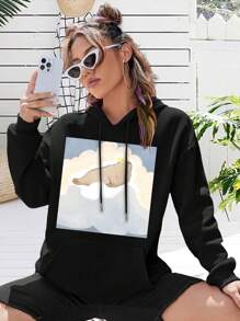 Klombadrov Women's Sky-High T-Shirt Jacket  Stylish Casual Tops - 黑色 - 查看 1