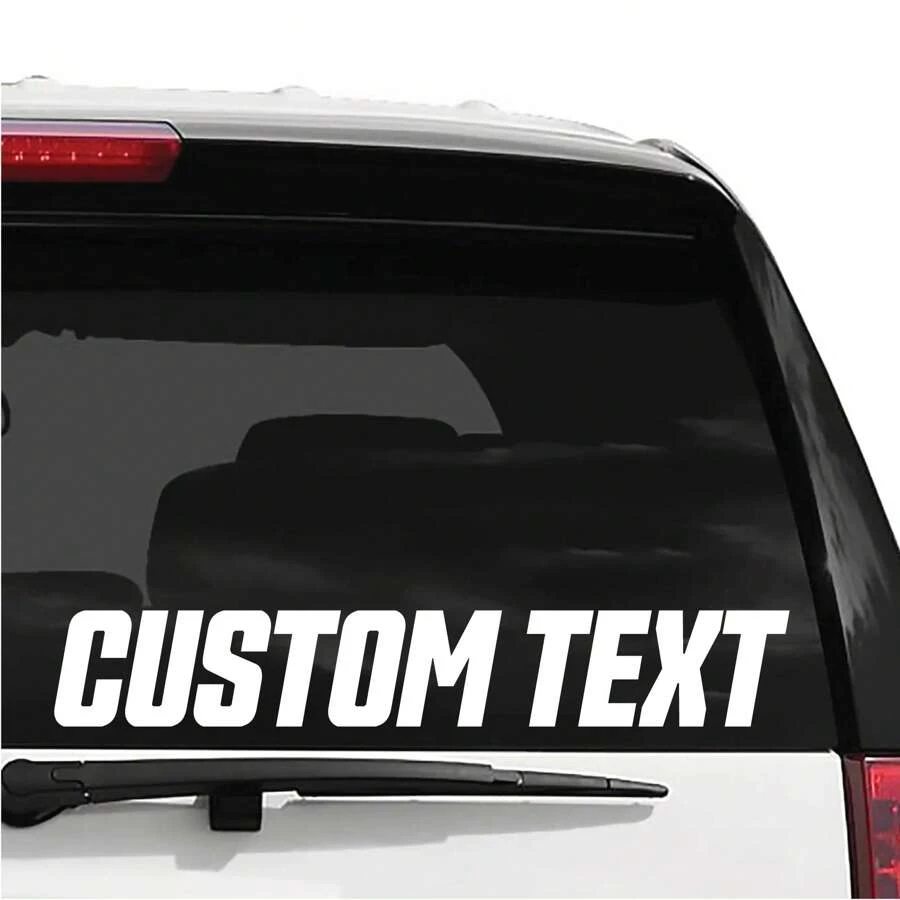 Nhãn dán xe hơi tùy chỉnh 1 chiếc, Nhãn dán chữ chống thấm nước cho kính chắn gió để trang trí xe hơi, Nhãn dán chữ tùy chỉnh cá nhân hóa, Nhãn dán tên, Nhãn dán decal tùy chỉnh, Nhãn dán tên, Nhãn dán ngày tháng, Nhãn dán thư pháp quà tặng tự làm, Trang trí hộp quà, Đa chức năng, Hoạt hình, Dành cho Nữ, Mẹ, Bạn bè, Con trai, Con gái, Nhà cửa, Phòng ăn, Phòng khách, Phòng ngủ, Phòng trà, Văn phòng, Trở lại thời trang