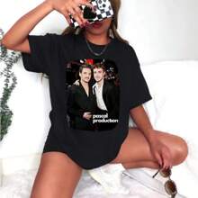 Pascal Production %100 Cotton Unisex Tshirt, Sweatshirt And Hoodie. Pedro Pascal Shirtless, Pedro Pascal And Meul Pascal Shirt - Black - View 1