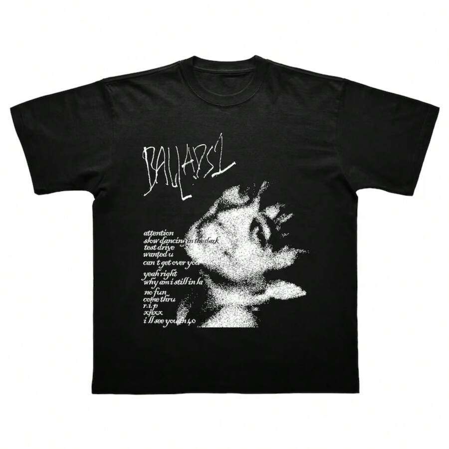 Joji T-Shirt - Joji Pandemonium Tour - Joji Ballads - Smithereens - Nectar - Glimpse Of Us - In Tongues - 黑色 - 查看 1