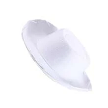 Small Size Western Cowboy Hat, Essential For Parties, Costume Parties, And Masquerades - White - View 2