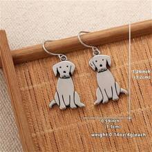 1 Pair Vintage Bohemian Style Labrador Dog Pendant Earrings, Suitable For Women Daily Wear And Gift, All Season Accessories