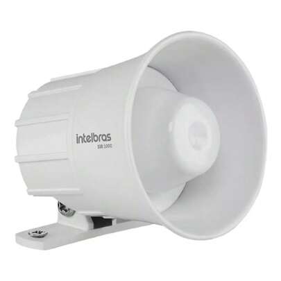 Sirene 105dB Intelbras SIR1000 Branca Potência 1km