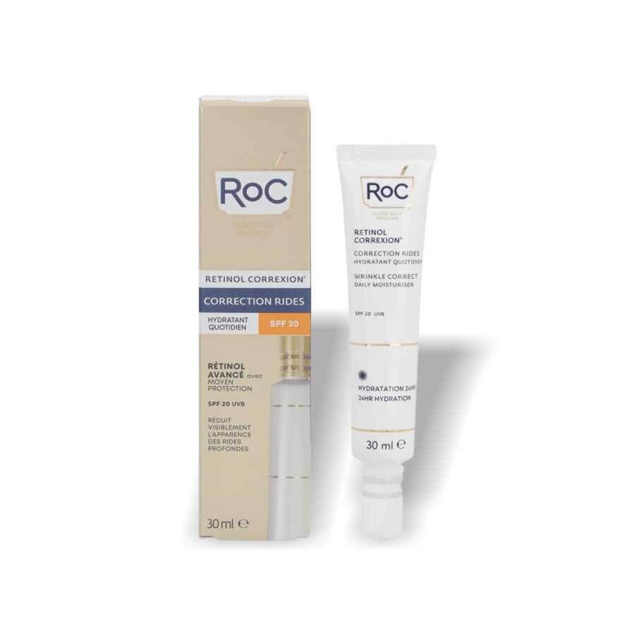 ROC Retinol Correxion Wrinkle Correct Daily Moisturiser SPF20 30 Ml - White - View 1