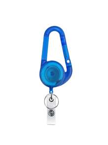 1 pièce Porte-clés plat, enrouleur rétractable avec mousqueton, boucle d'alpinisme, enrouleur rétractable avec attache, porte-badge rétractable pour infirmière, médecin, plein air. Boucle d'alpinisme télescopique facile à tirer pour sac à dos scolaire