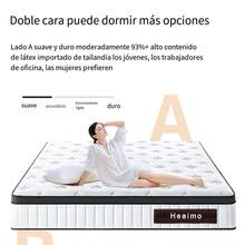 Colchón Matrimonial Memory Foam Mas Dos Almohadas Blanco - Blanco - Ver 6