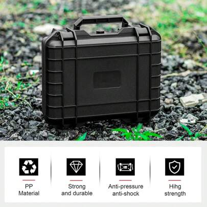 Flight Case Camera Equipment Storage Secure Box - Waterproof Protective Hard Carry Case For Camera Equipment Tools Drones Camera Lens Accessories 34 X 27 X 10cm L