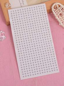 CIZME 亚克力水钻贴纸，DIY唇钉/鼻钉/耳骨钉/耳环，包含1个不锈钢镊子和4个不锈钢假鼻环，无需穿孔，只需粘贴佩戴即可。 - 銀色 - 查看 2