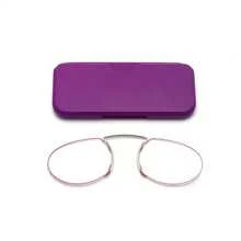 Nasenklemmen Lesebrille, ohne Bügel, Klargläser, portabler Kartengröße, unverzichtbar zum Lesen, kann an Handye angebracht werden, unisex