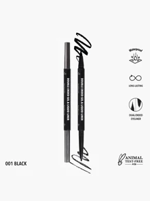 DELINEADOR DOBLE DOUBLE ENDED GEL & LIQUID LINER -  01 NEGRO - MOIRA - Negro - Ver 1