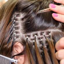 200/500/1000 Stück Mikro-Silikon-Haarverlangerungs-Ringe - Krimpringe für Perücken & Extensions, Aluminiumstange Verbindungsglieder