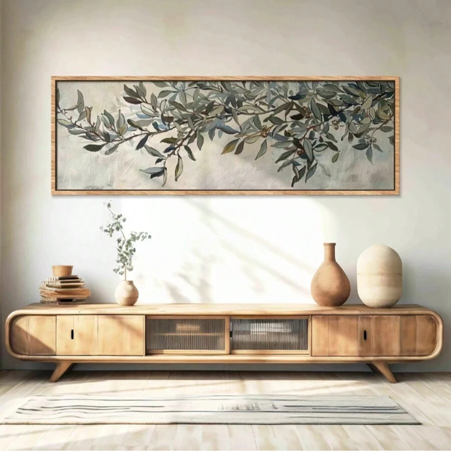 1 件，帆布挂画，橄榄树帆布墙艺术印刷品，现代经典艺术装饰风格，油画海报，风景主题，纯色图案，室内/室外客厅、卧室、厨房、餐厅、教室装饰，风景主题，艺术装饰风格，经典风格，现代风格，秋季，春季礼物生日毕业 - 彩色 - 查看 1