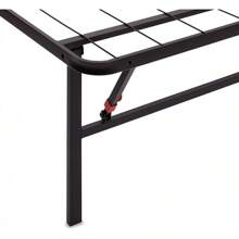 Basics Bed Frame With Storage, Foldable Metal Platform, Sturdy Steel, No Box Spring Needed, 14 Inches High, Tool-Free Setup, Full Size, Black - 14-inch - View 7