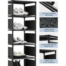10 Tier Shoe Rack Metal Narrow Shoe Rack For 10 Pairs Tall Shoe Rack Space Saving Shoe Organizer For Living Room Entryway Hallway And Cloakroom - Variant1 - View 9