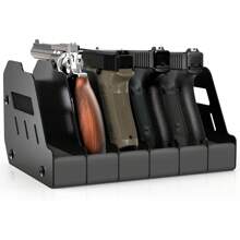 Gun Rack For Pistol, Soft Foam Pistol Holder For Gun Safe, Cabinet, Storage, Handgun Stand Organizer Accessories With Gun Slots.Handgun Rack Stand Display Holder - Black - View 7