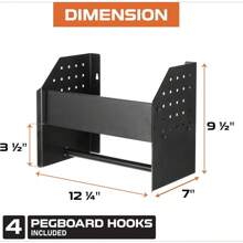 Garage Paper Towel Holder Wall Mount With Shelf,Garage Organization And Storage Shed Organizer For Shop Towels, Trailer Accessories For Inside Workshop