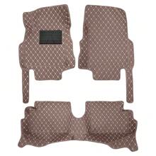Vonzasi Car Floor Mats For Renault For Clio 4 2012-2018,Full Coverage All Weather Non-Slip Premium Leather,Coffee