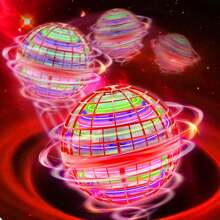 NetHong Pro Flying Ball Space Orb Magic Mini Drone UFO Boomerang Toy Gifts - Red - View 3