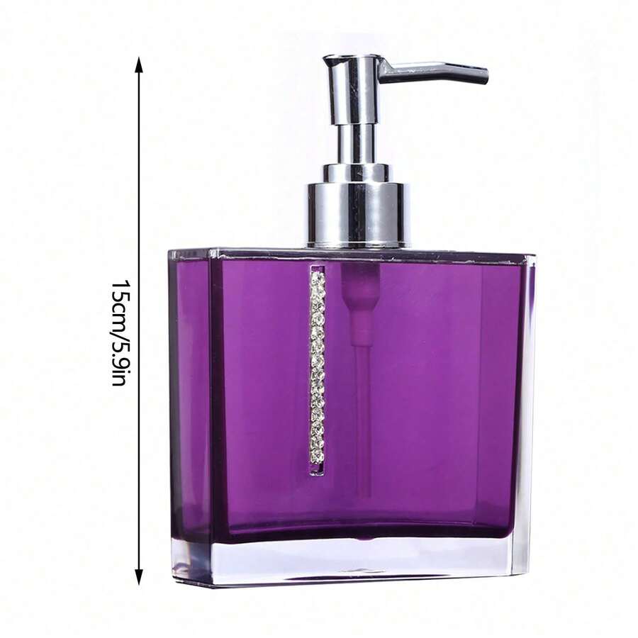 5PC/Set Acrylic Bathroom Accessories: Bath Cup, Bottle, Toothbrush Holder, Soap Dish