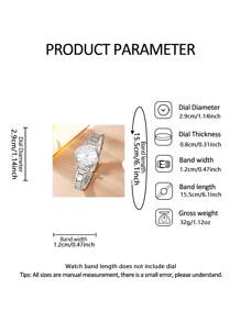 Father's Day Gift: 1 Personalized Colorful Scale Watch And 1 Crystal Bracelet