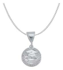 Boy Girl High School Graduation Pendant +925 Silver Chain Gift