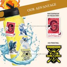 WB 50pcs Harry Potter Officially Licensed Harry Potter Self-Adhesive Graffiti Stickers Collection For Laptops Ipad Luggage Mobile Phones Cute Cartoon Stickers Decorations Ron Hermione Luna Hedwig Collection Essentials