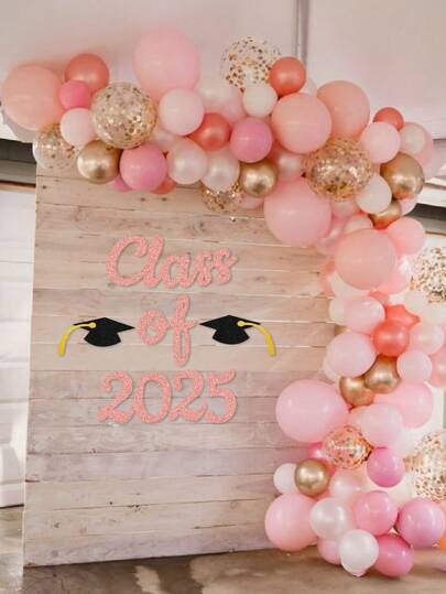 新款2025毕业季字母墙贴毕业派对装饰墙贴