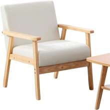 Bahamas 25" W Gray Linen Fabric Chair - Gray/Natural - View 2