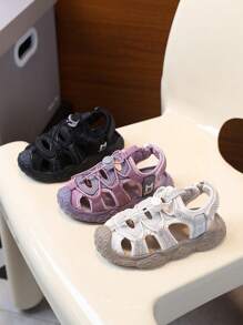 2025 Kinder Sommer Sandalen mit geschlossener Zehenpartie, rutschfeste weiche Sohle Anti-Kick Schuhe für Kleinkind Mädchen & Jungen