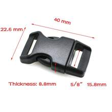 10 Pcs/Pack Piastic Side Release Buckle Curved 550 Paracord Bracelet Dog Collar Backpack Strap Webbing 10mm 15mm 20mm 25mm - Multicolor - View 10