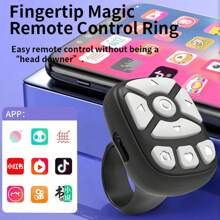 S22 Portable Smart Wireless Ring Remote Control Wireless Selfie Distance Smart Finger Ring Remote Control