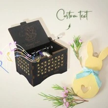 1 PC, Custom Melody Music Box, You Are My Sunshine, Personalized Music Box, Custom Metal Melody Mechanism, Classical Carved Music Box, Music Theme Box, Gift For Friends, Easter Gift For Close Friends - Multicolor - View 9