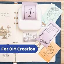 Self-Adhesive Instant Camera Print Refill Paper- Green Orange Purple Sticker Paper Photo Printer Thermal Paper Rolls Instant Print Camera Refill Paper,57x30mm - Multicolor - View 4