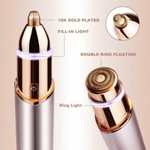 Conduroma Conduroma Eyebrow Hair Trimmer: Rechargeable Facial Hair Removal Device For Removing Unwanted Peach Fuzz From Lips Chin Neck As Well As Shaping Eyebrows