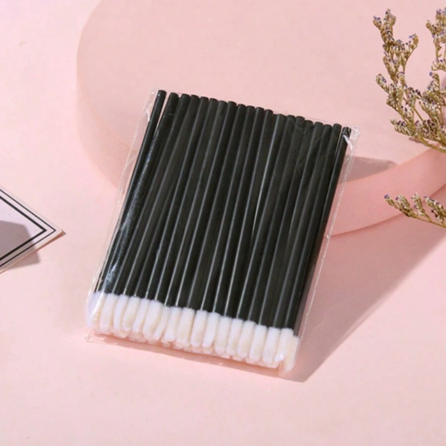 50pcs/Set Disposable Lip Brush Lip Gloss Applicator Makeup Beauty Tools Kit - Multicolor - View 1