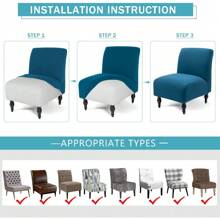 Dining Chairs - Azul pavo real - View 2