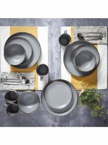 Dining Sets - Grau/goldener Rand - Übersicht 6