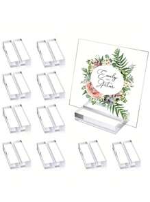 Acrylic Signing Table Seat Card Arrangement Touming Card Slot Base Postcard Wedding Card Holder Table Number Plate Holder, Clear Acrylic Card Slot Base Postcard Card Holder Wedding Card Table Number Plate Table Card Display Holder.
