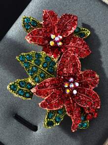 Trâm cài áo hình cây thông sang trọng, đính đá pha lê lấp lánh, phụ kiện hoa tinh tế cho tiệc tùng và đám cưới. - Ghim 1 - Xem 5